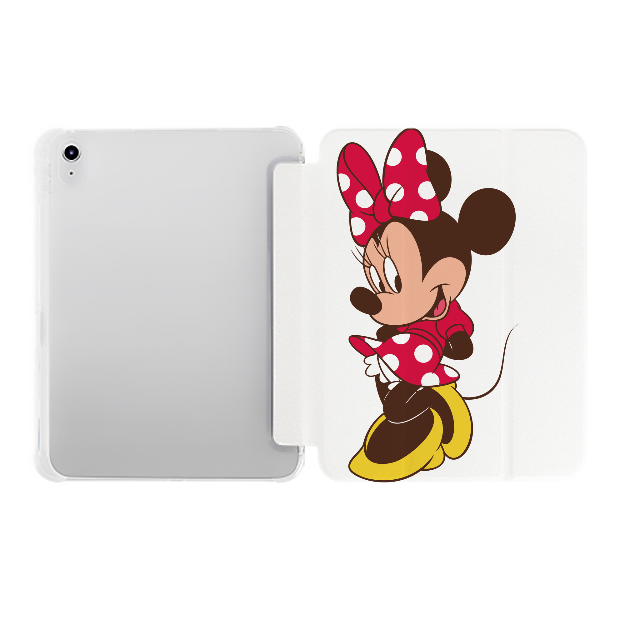 （画像用） ミッキーマウス Mickey Mouse IPad ケース ペン収納付き 三つ折りスタンド PUレザー×シリコン 対応機種9.5/10.5/10.9インチ